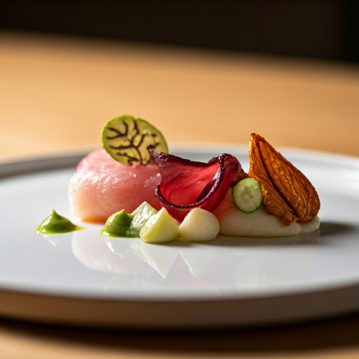 Plat gastronomique dressé pour un service traiteur