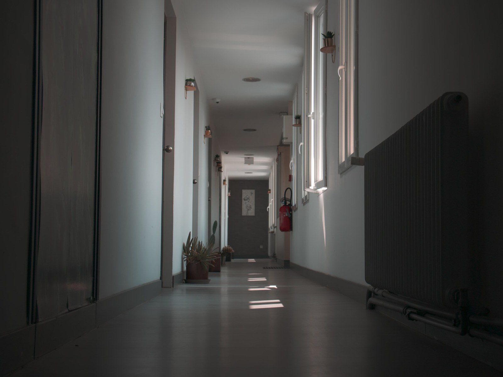Les couloirs de l'hôtel