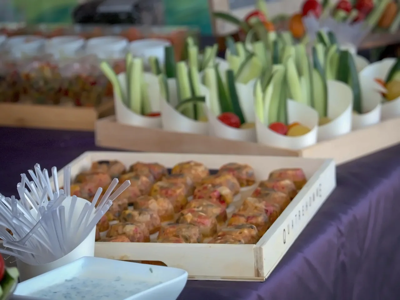 Buffet de légumes croquants